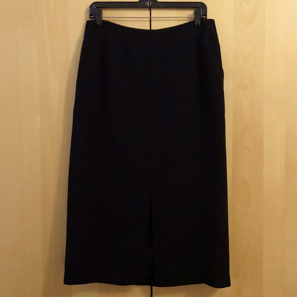 Lafayette 148 NY black Finesse Crepe pencil skirt
